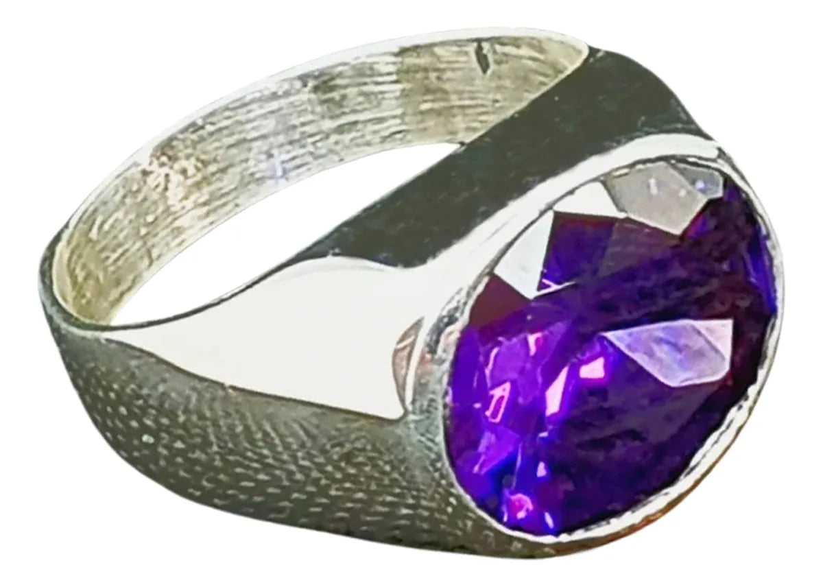 Anillo Luis Plata 925 Zirconia Alejandrina 12x14mm Hombre