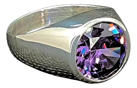 Anillo Adriano Plata 925 Alejandrina 12mm Elegancia Unisex