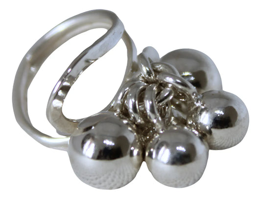 Anillo Abundancia Protección Plata Joyeria Mujer Elegante Ajustable