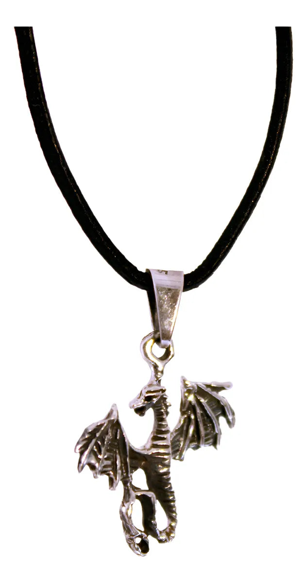 Dije Dragón Collar De Hombre O Mujer Plata 925 Joyeria Gamma Plateado