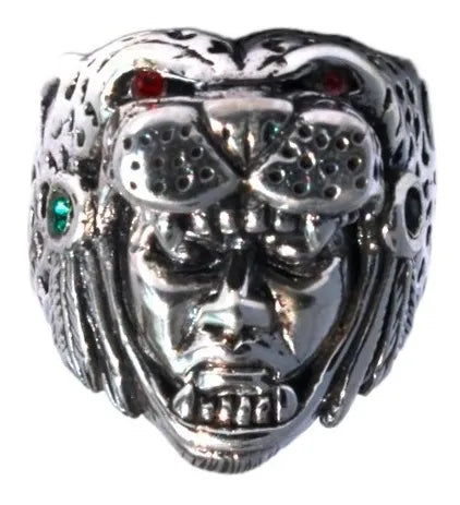 Anillo Guerrero Jaguar Azteca Plata 925 Hombre Taxco Mexico