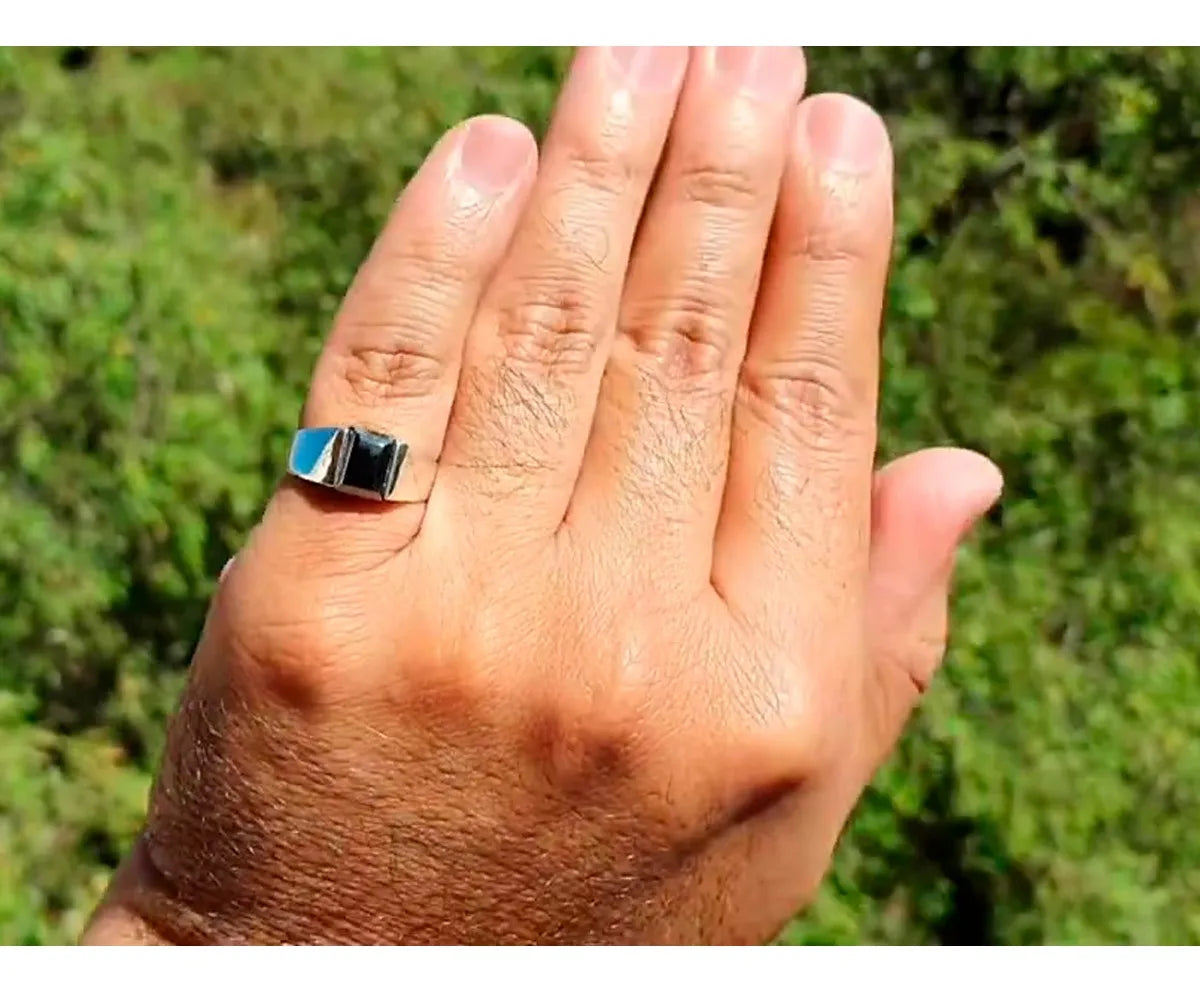 Anillo Mario Plata 925 Hombre Mujer Acerina Joyería Mexicana