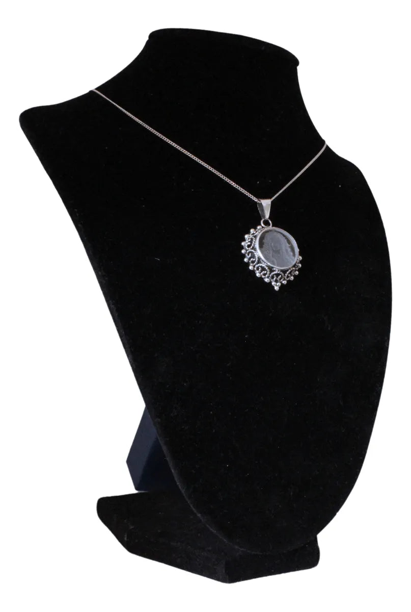 Dije Virgen Guadalupe Plata 925 Collar Hombre Mujer Joyería Plateado