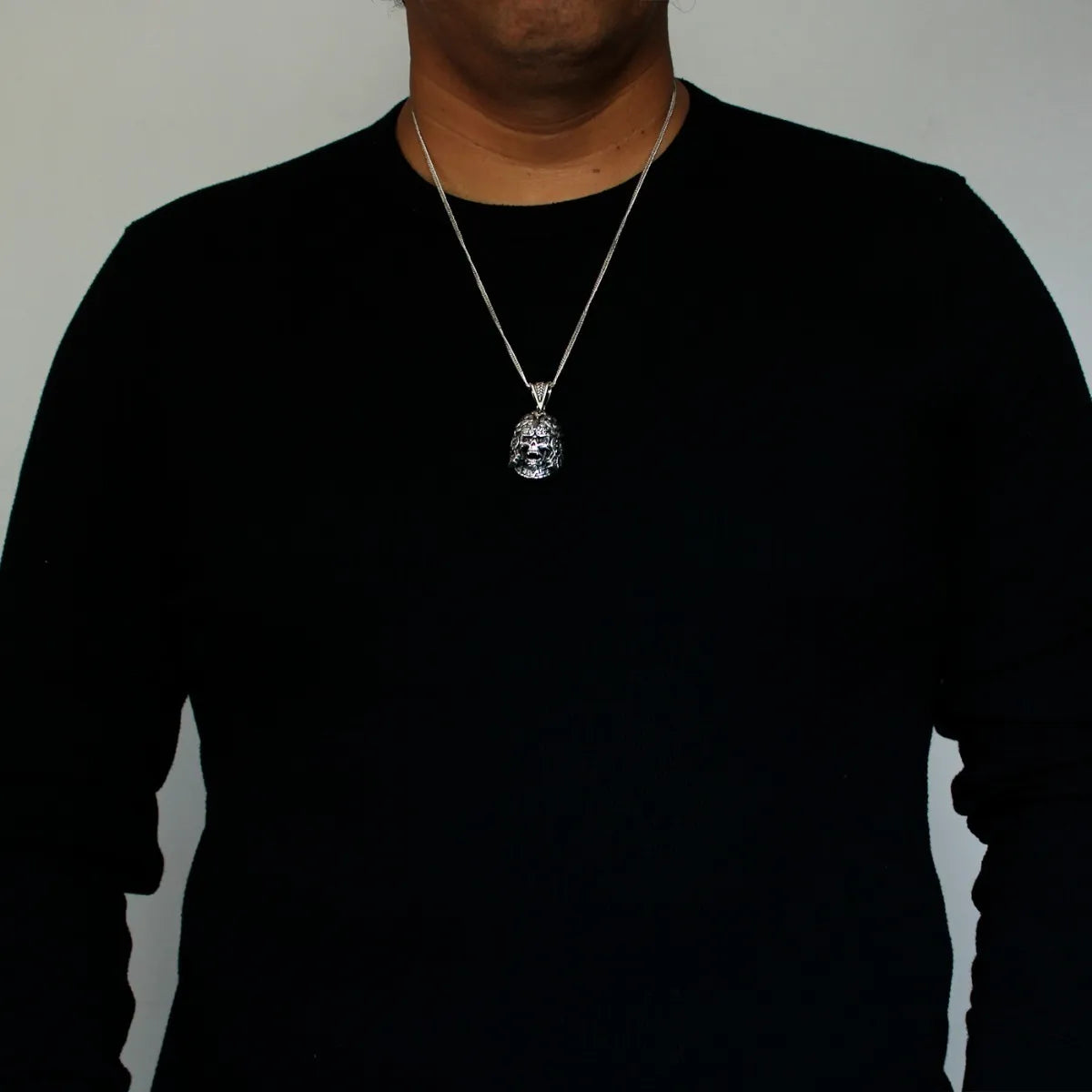 Dije Mictlantecuhtli Plata925 Dios Muerte Azteca Hombre Piel Plata