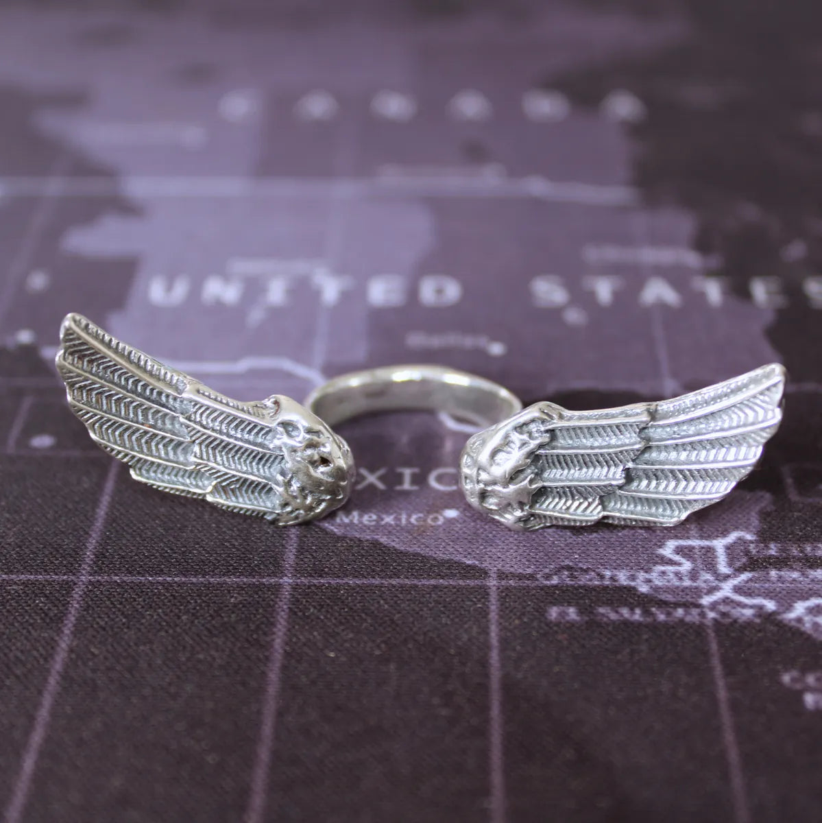 Anillo Alas Del Alma Plata 925 Ajustable Mujer Protección