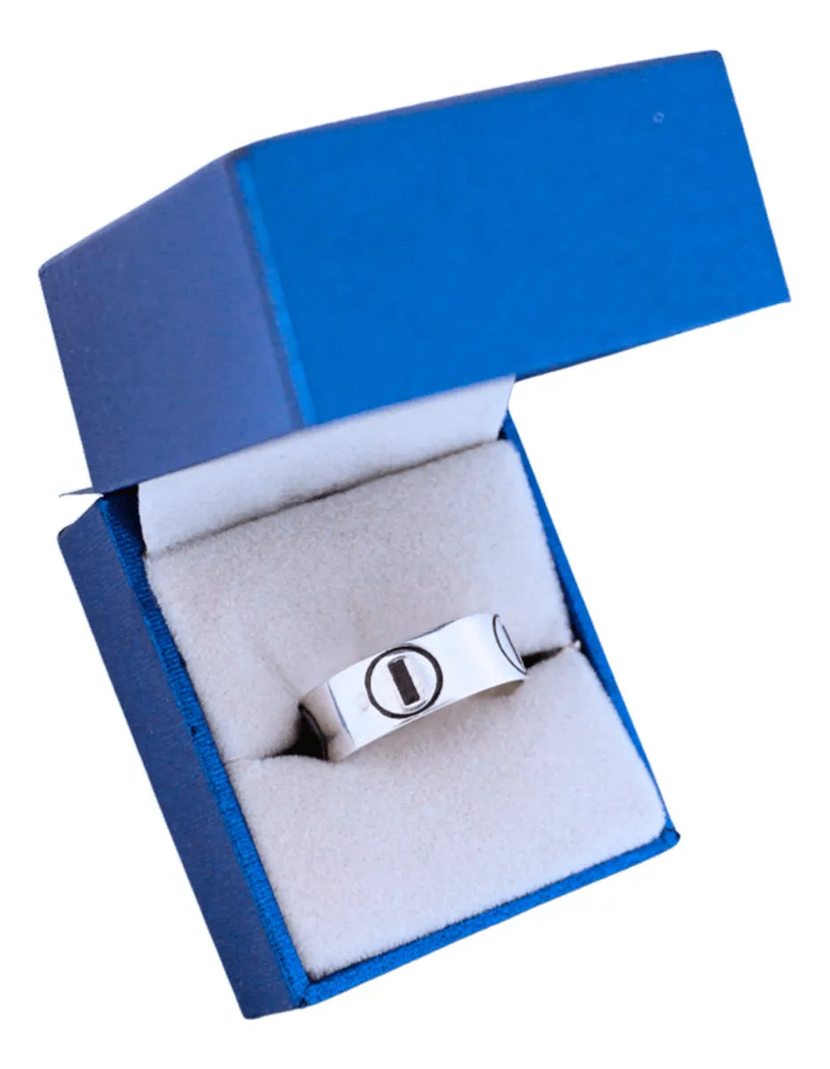 Anillo Love Estilo Cartier Plata 925 Argolla Hombre Mujer