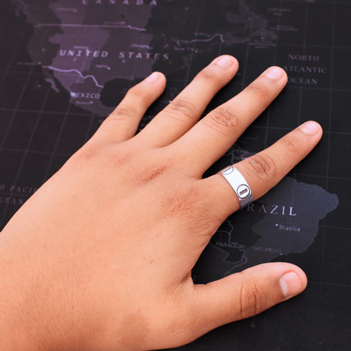 Anillo Love Estilo Cartier Plata 925 Argolla Hombre Mujer