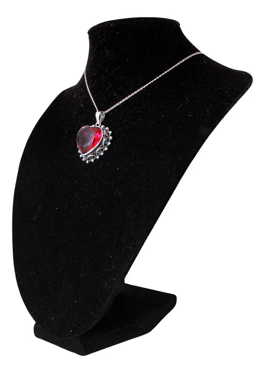 Dije Titanic Corazones Plata 925 Taxco Cristal Hecho A Mano