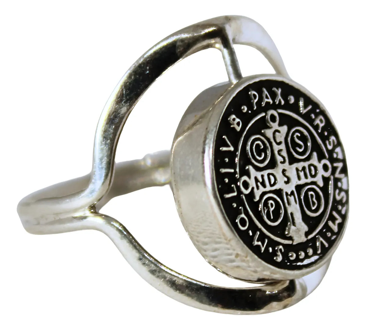 Anillo Mujer Plata 925 San Benito Rotatorio Doble Vista Nice