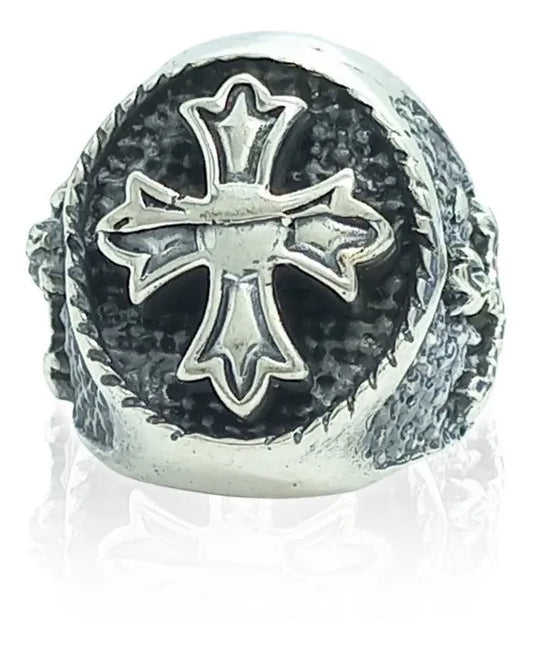 Anillo Templario Plata Fina Esterlina 925 Caballero Hombre