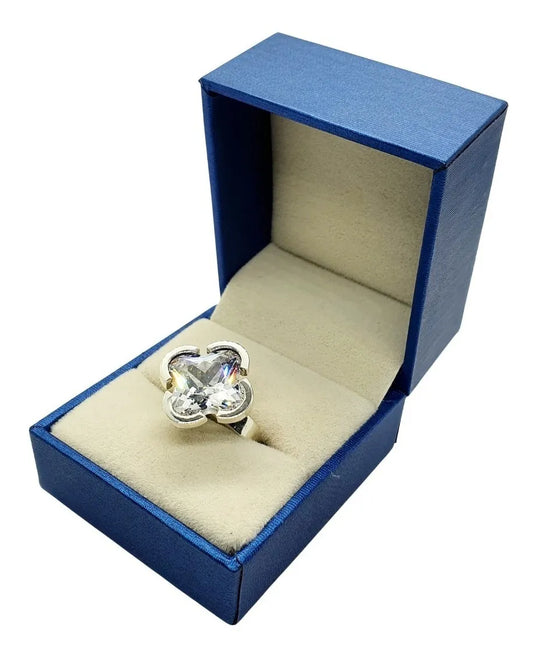 Anillo Compromiso Hebe Plata 925; Promesa de Amor Eterno