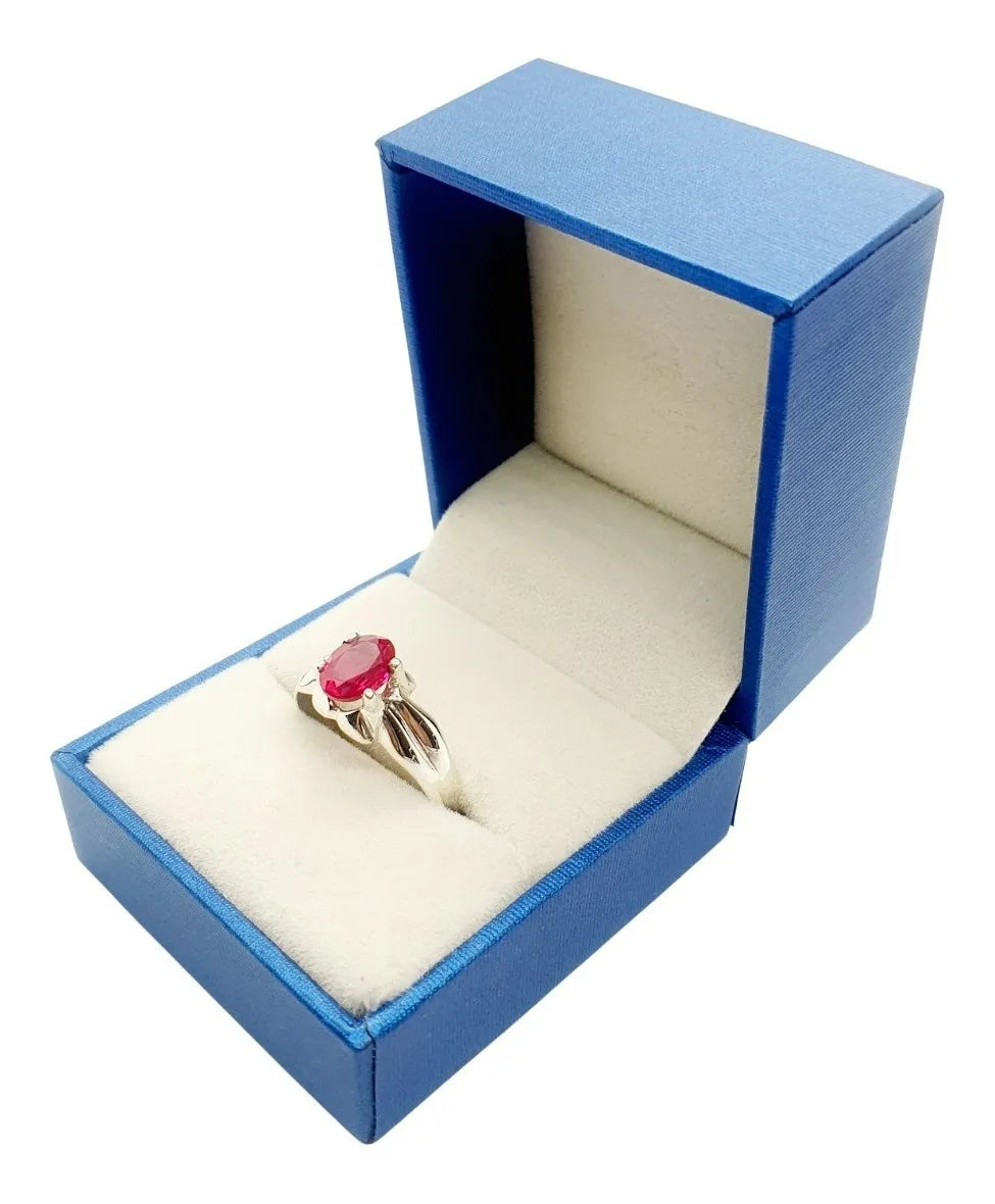 Anillo Compromiso Tique Plata 925 Promesa Matrimonio Dama