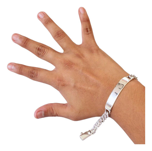 Pulsera Para Hombre Cartier Esclava De Plata 925 10mm