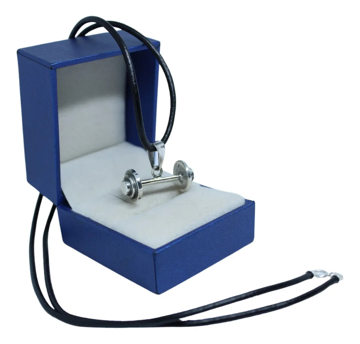 Kit Dije Mancuerna Plata 925 Cordón Piel Y Argollas De Plata