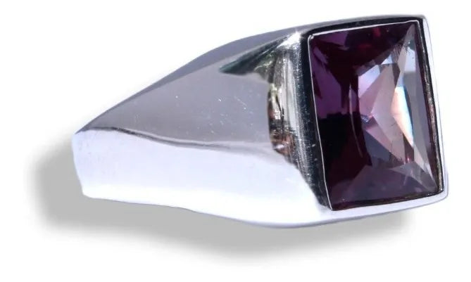 Anillo Hombre Plata 925 Alberto Alejandrina 8x10mm Taxco