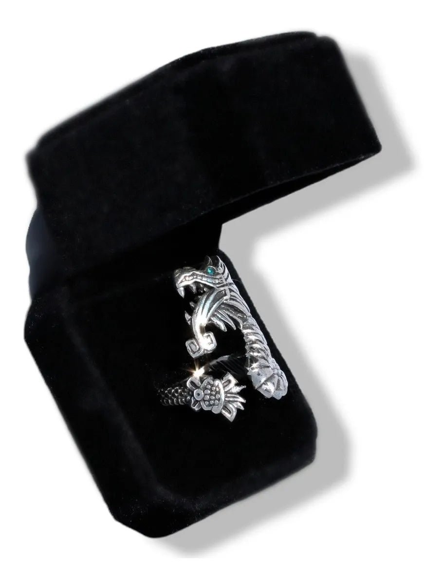 Anillo Dragón Viserion Plata Fina 925 Hombre Mujer Ajustable