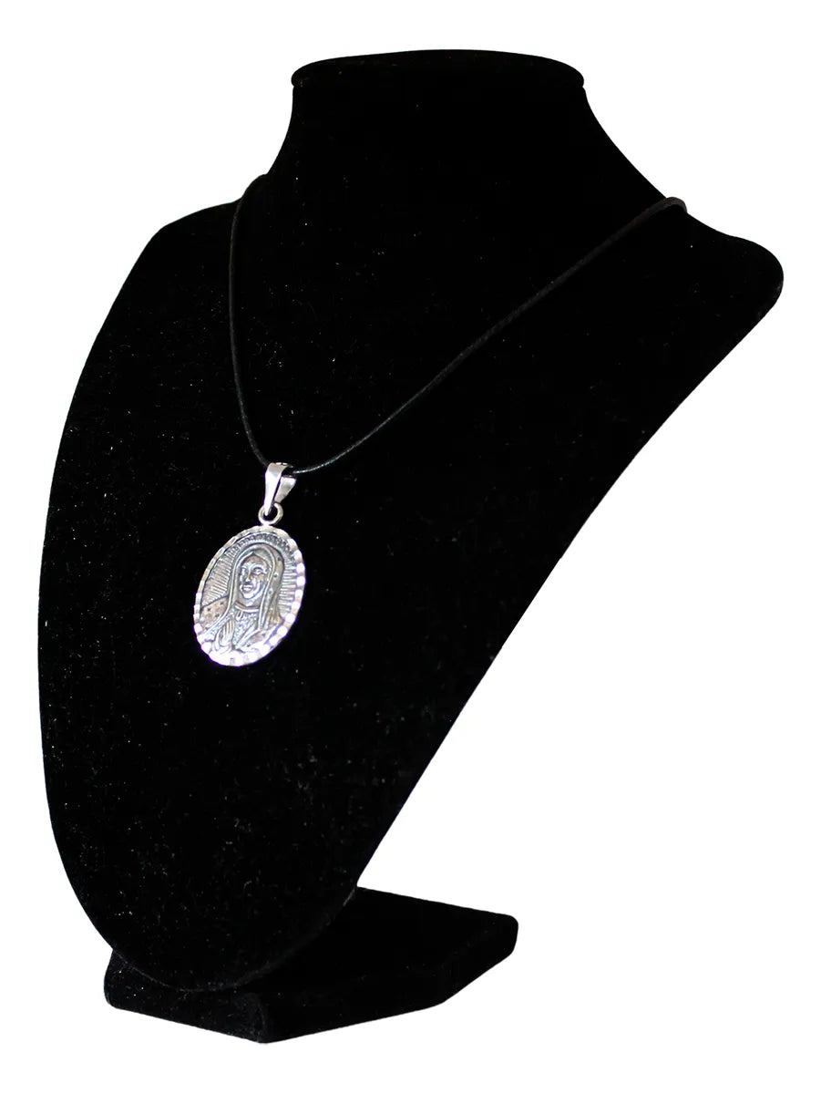 Dije Medallón Virgen Guadalupe Plata Fina 925