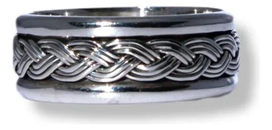 Anillos Pareja Argollas Boda Plata Promesa Amor Antiestres