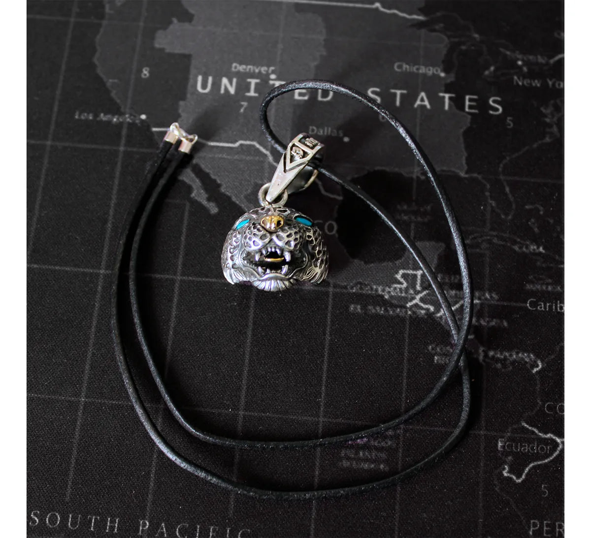 Dije Plata 925 Jaguar Dios Inframundo Collar Joyeria Gamma