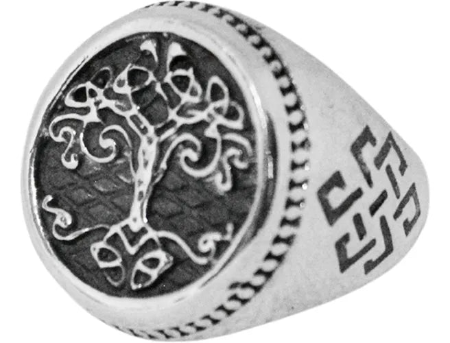 Anillo Hombre Plata 925 Árbol De La Vida Joyería Caballero