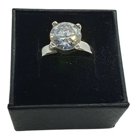 Anillo Compromiso Plata 925 Promesa Matrimonio Mujer Dama
