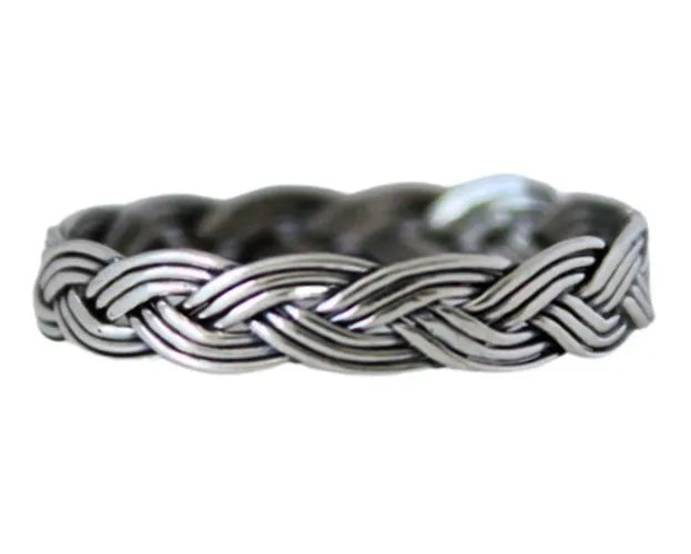 Anillo Plata 925 Argolla Lazos Entrelazados Boda Matrimonio