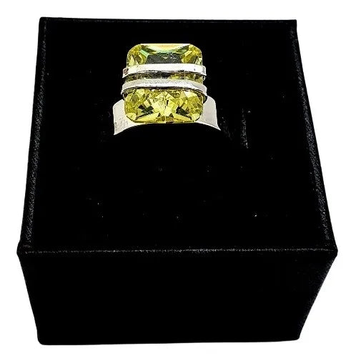 Anillo De Mujer Mayahuel Plata 925 Promesa Dama Compromiso Champagne Ajustable