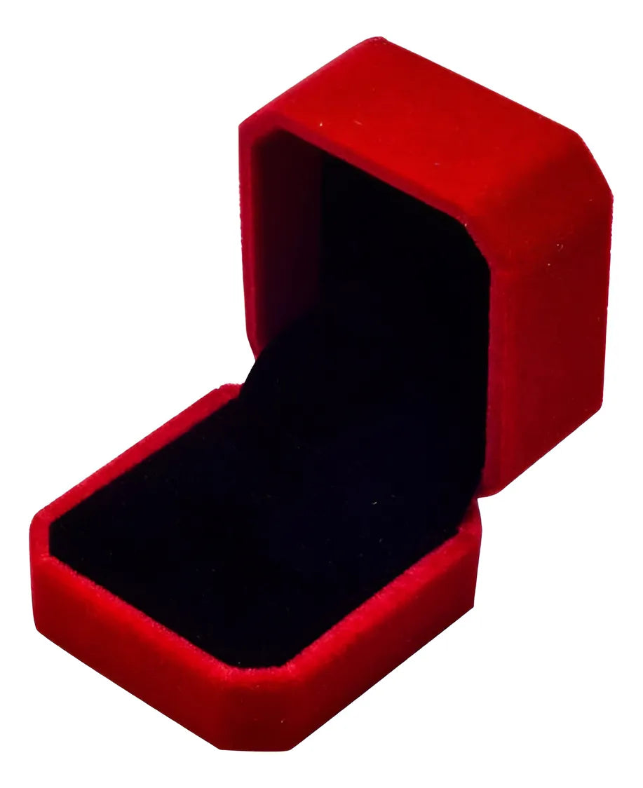 Caja Estuche Plegable Anillo Compromiso Promesa Terciopelo Tipo B