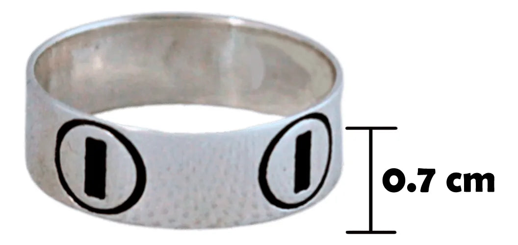 Anillo Love Estilo Cartier Plata 925 Argolla Hombre Mujer