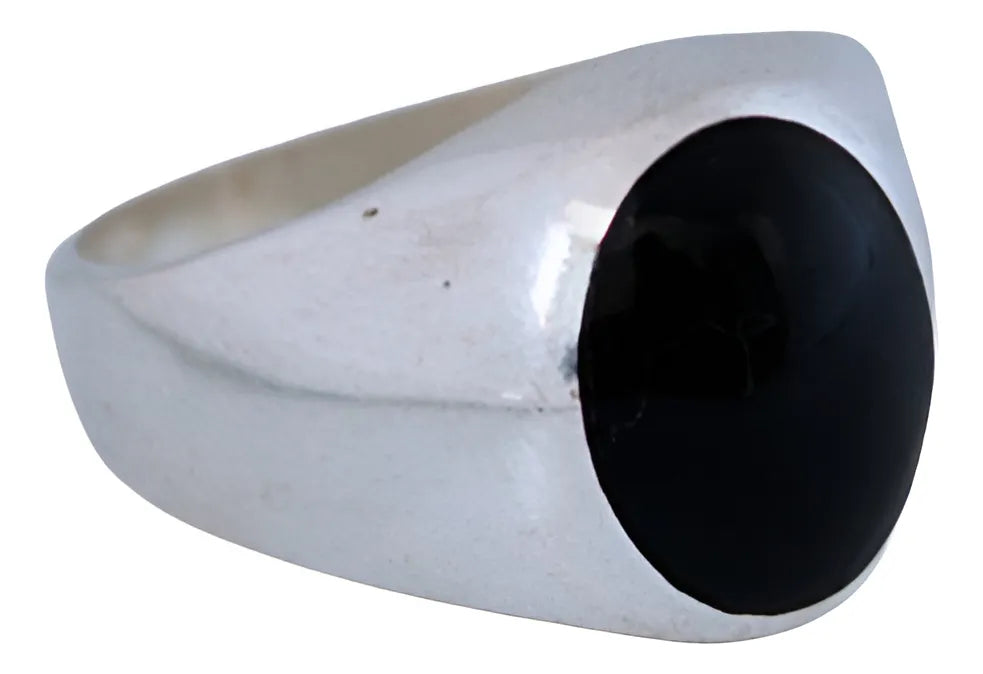 Anillo Plata 925 Alejandro Magno Ónix Antiansiedad Hombre