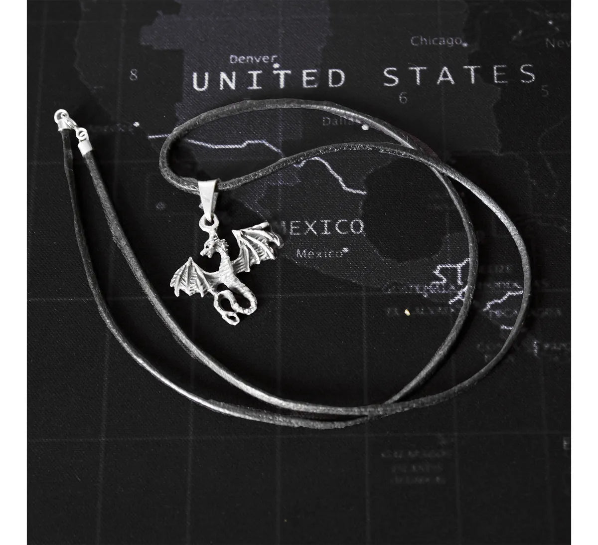 Dije Dragón Collar De Hombre O Mujer Plata 925 Joyeria Gamma Plateado