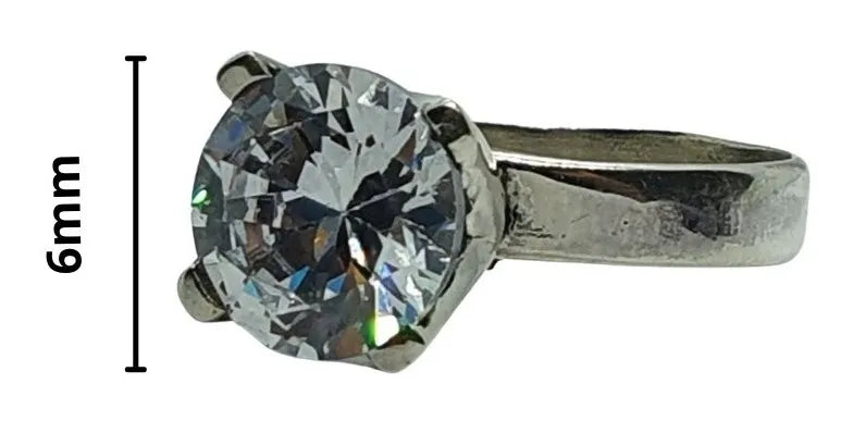 Anillo Compromiso Plata 925 Promesa Matrimonio Mujer Dama