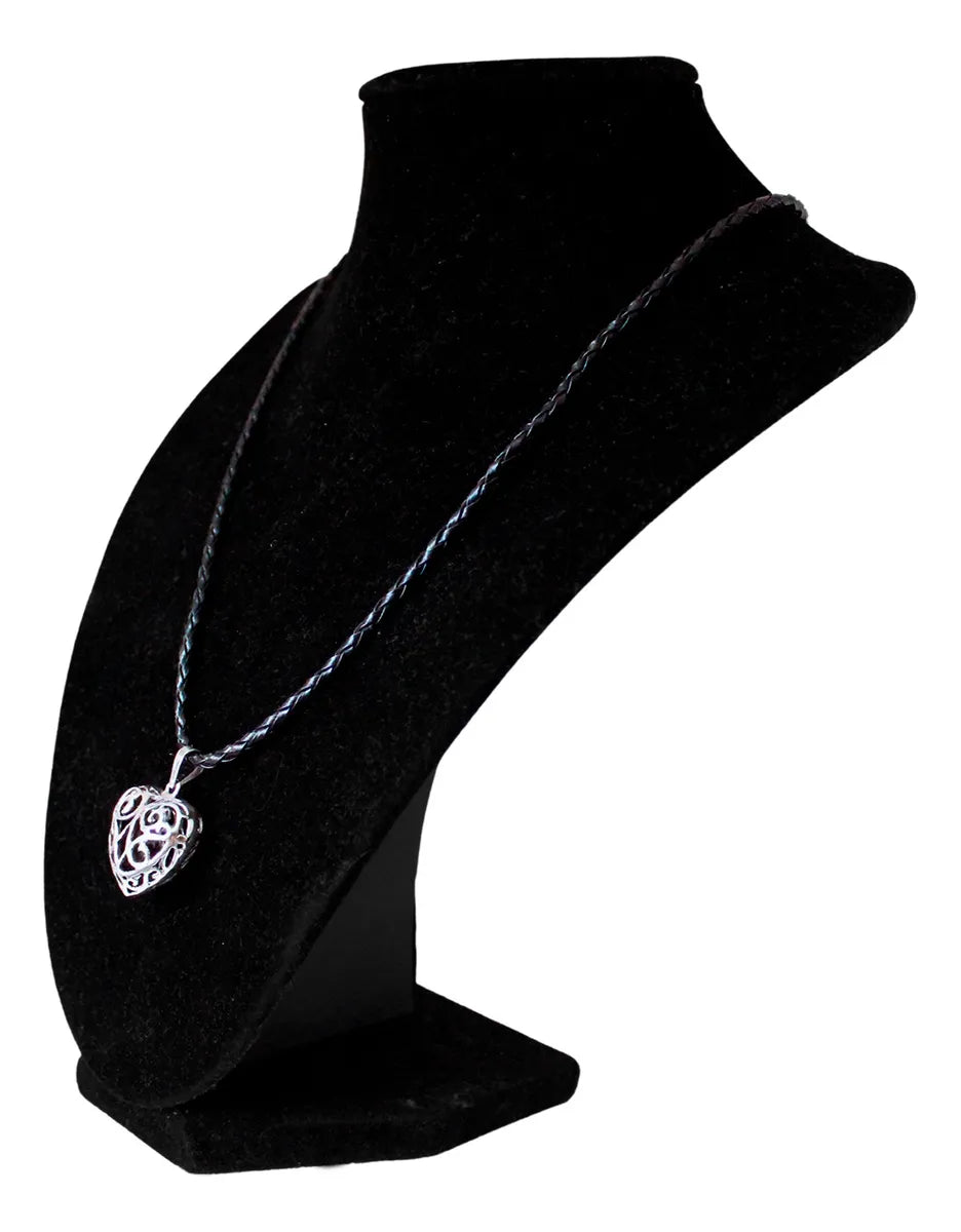 Collar Dije Corazón Plata 925 Mujer Hombre Moda Gamma Nice Plateado