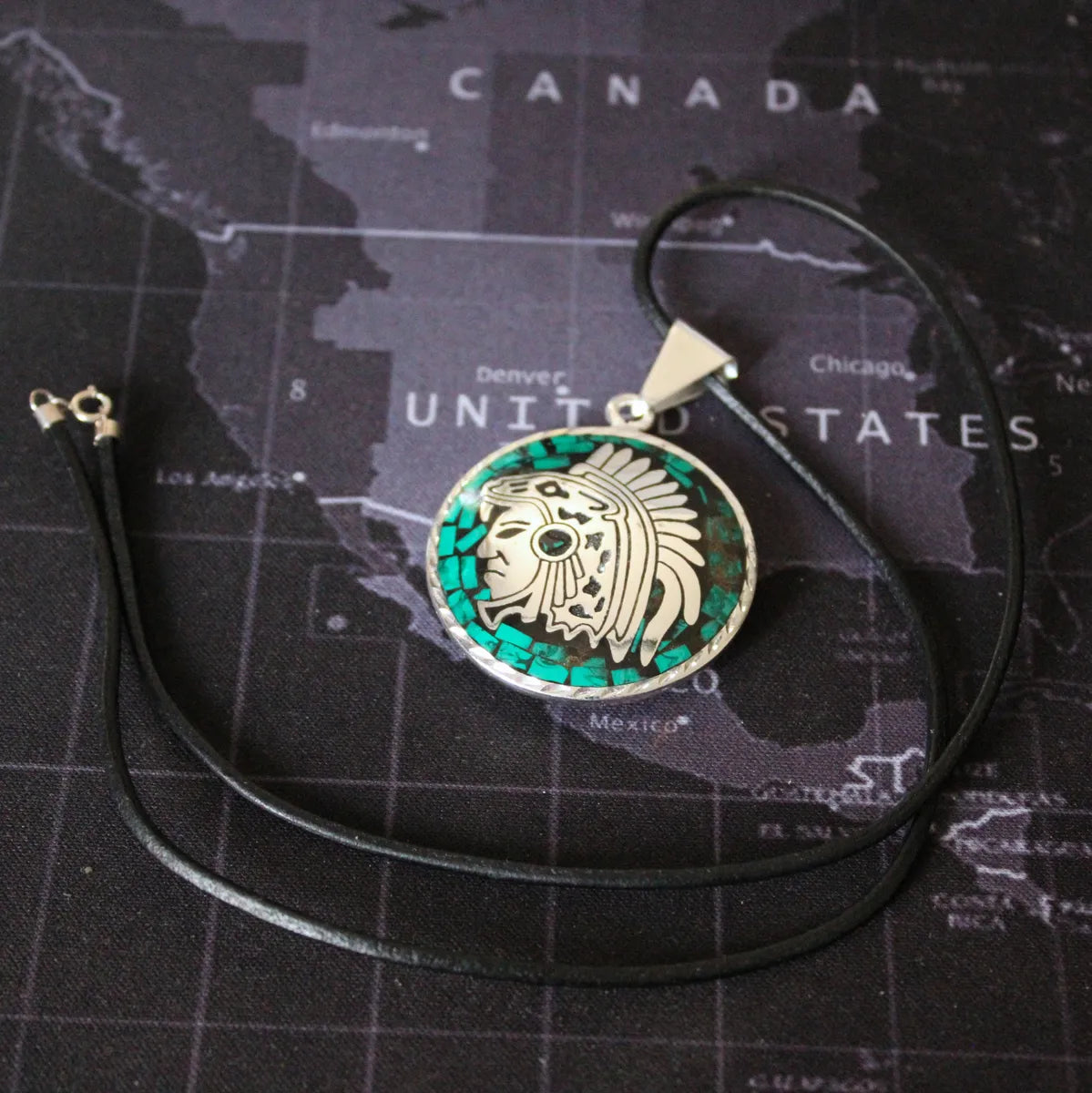 Dije Calendario Azteca Guerrero Jaguar Plata 925 Hombre Nice Plateado