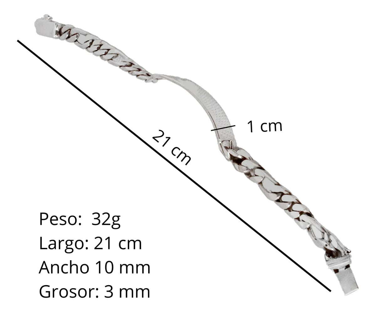 Pulsera Para Hombre Cartier Esclava De Plata 925 10mm