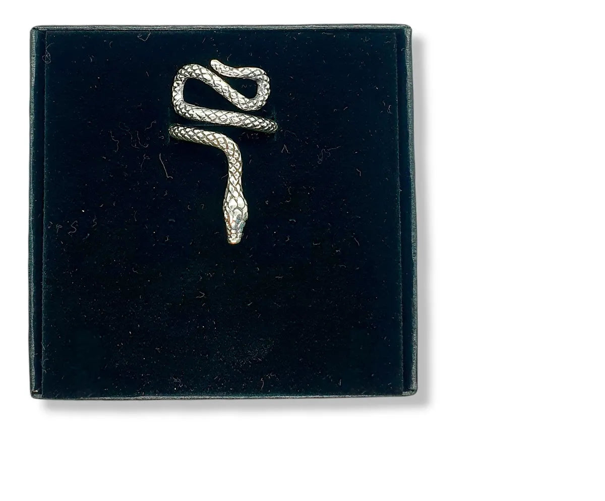 Anillo Serpiente Plata 925 Víbora Hombre Mujer Unisex Gótico | Joyería Gamma