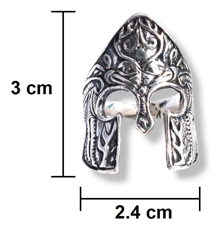 Anillo Gladiador Espartano Leónidas Plata 925