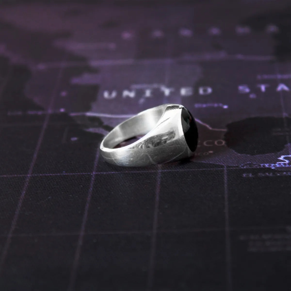 Anillo Plata 925 Alejandro Magno Ónix Antiansiedad Hombre