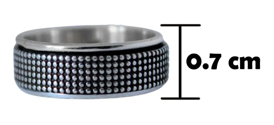 Argolla Lunares Plata 925 Giratoria Antiansiedad Taxco