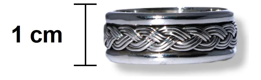 Anillos Pareja Argollas Boda Plata Promesa Amor Antiestres