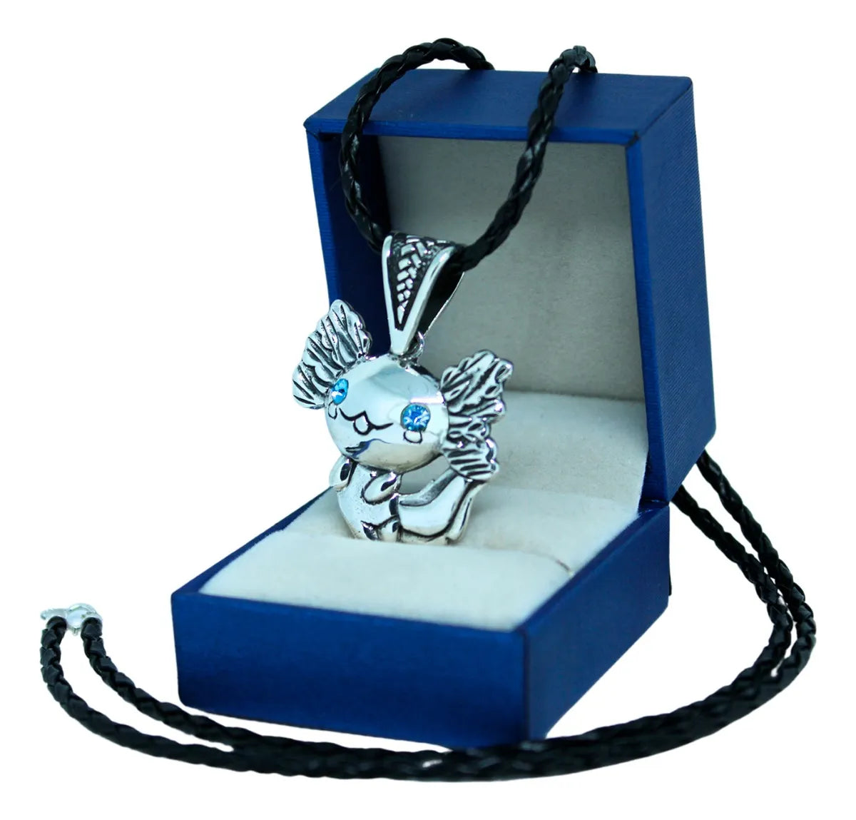 Dije Ajolote Mexicano Plata Fina 925 Cordón Piel Unisex