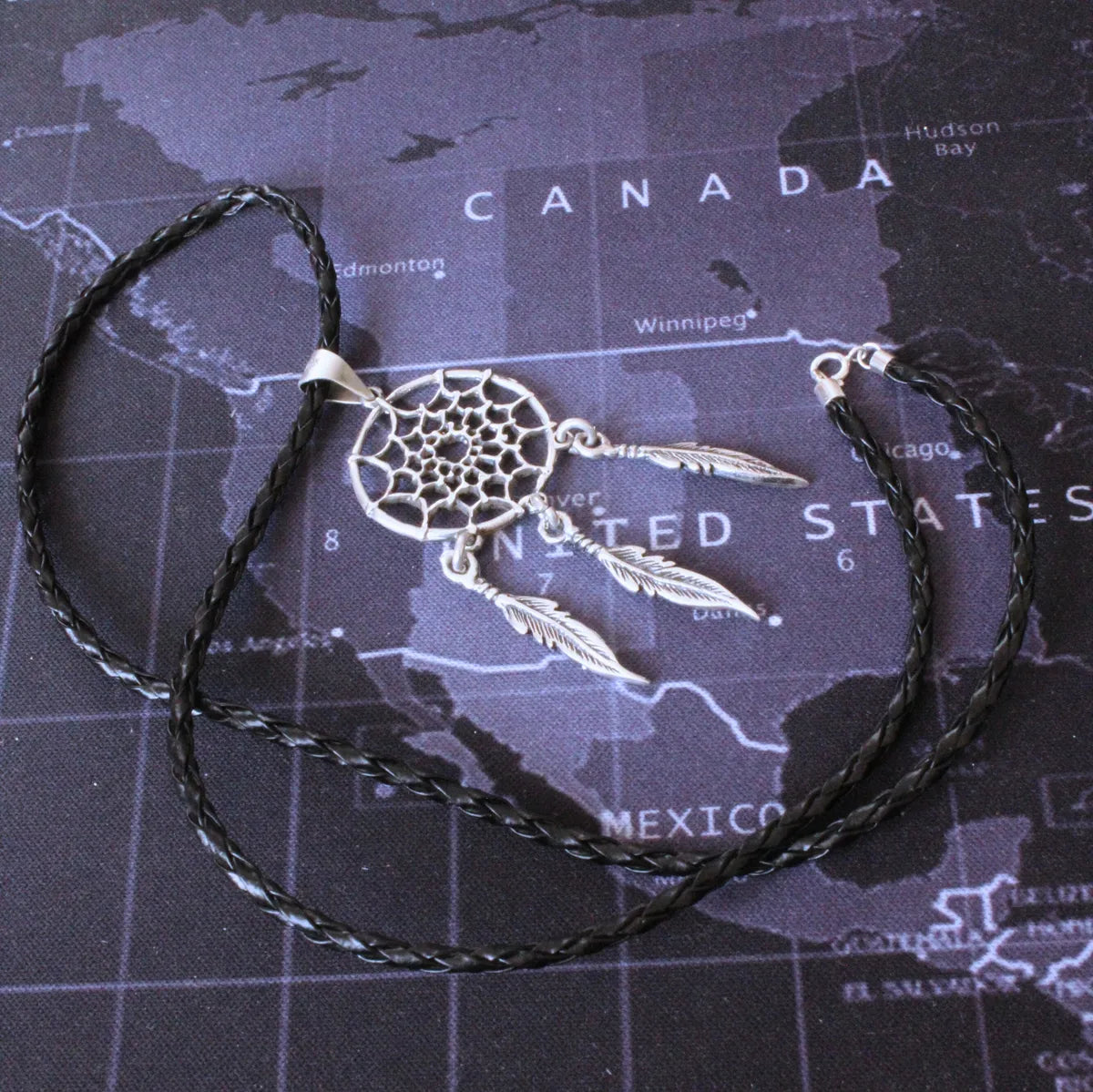 Dije Atrapasueños Plata 925 Dije Unisex Hombre Mujer Moda Plateado