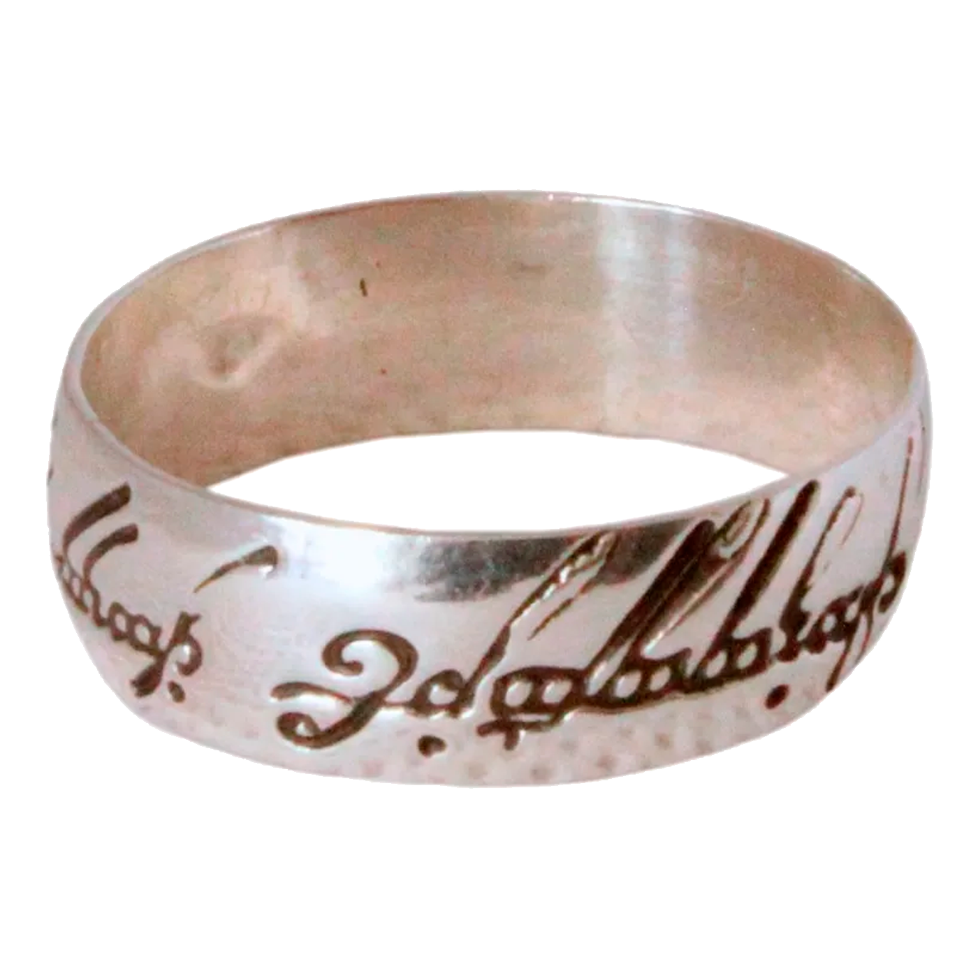 Anillo Plata 925 Unisex Argolla inspirada en El Señor de los Anillos (Hecho en Taxco)