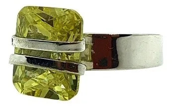 Anillo De Mujer Mayahuel Plata 925 Promesa Dama Compromiso Champagne Ajustable