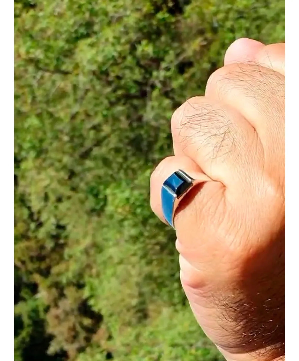 Anillo Mario Plata 925 Hombre Mujer Acerina Joyería Mexicana