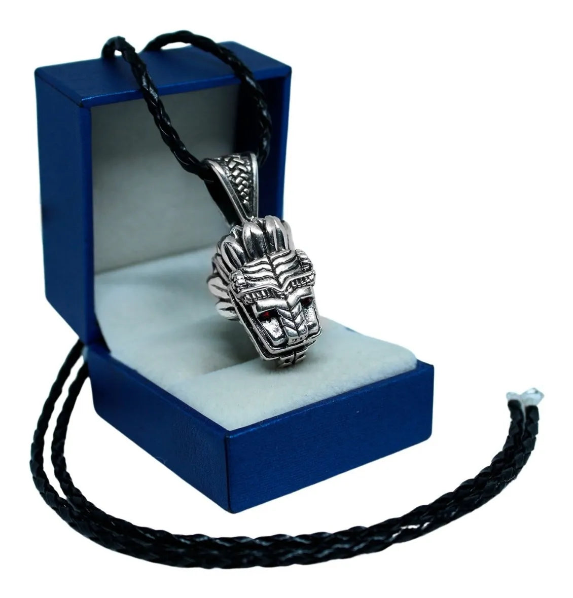 Dije Quetzalcóatl Dios Serpiente Emplumada Plata Fina 925