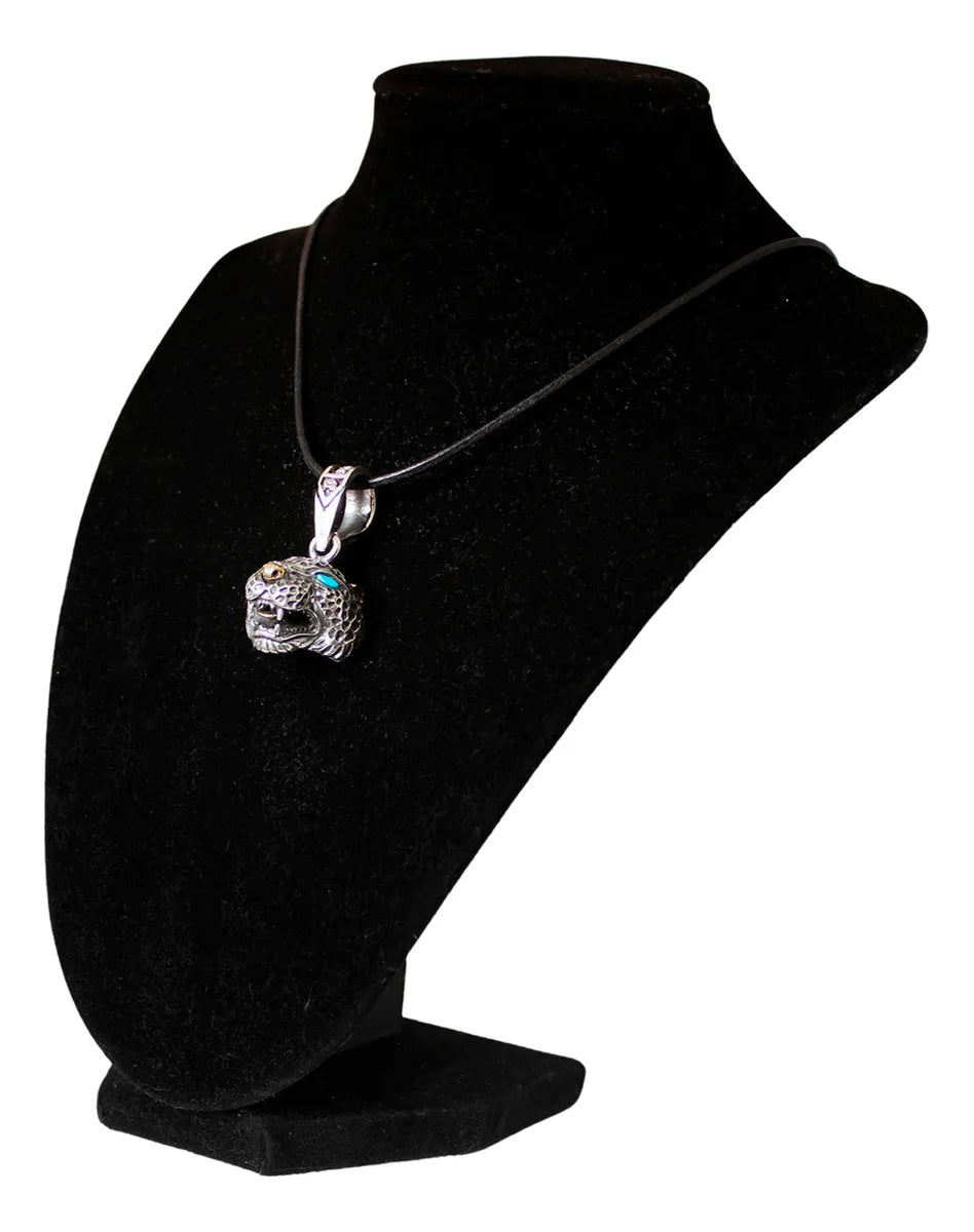 Dije Plata 925 Jaguar Dios Inframundo Collar Joyeria Gamma