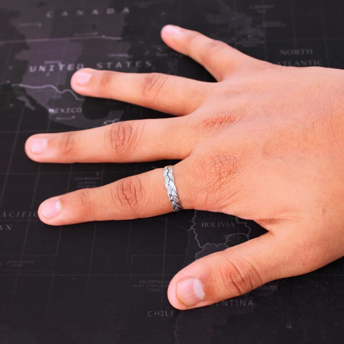 Anillo Plata 925 Argolla Lazos Entrelazados Boda Matrimonio