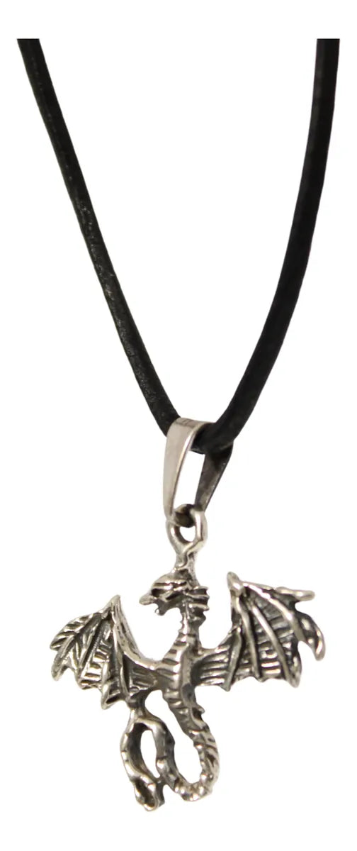 Dije Dragón Collar De Hombre O Mujer Plata 925 Joyeria Gamma Plateado
