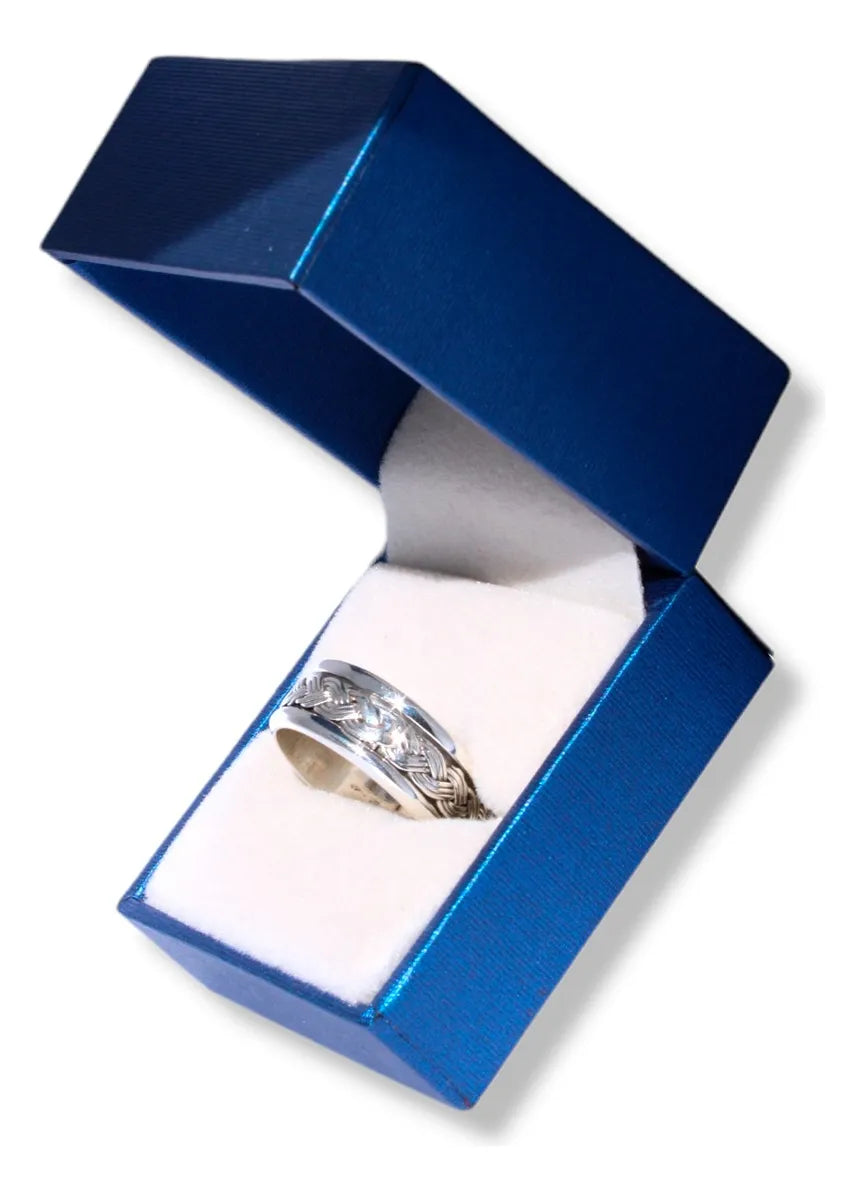 Anillos Pareja Argollas Boda Plata Promesa Amor Antiestres